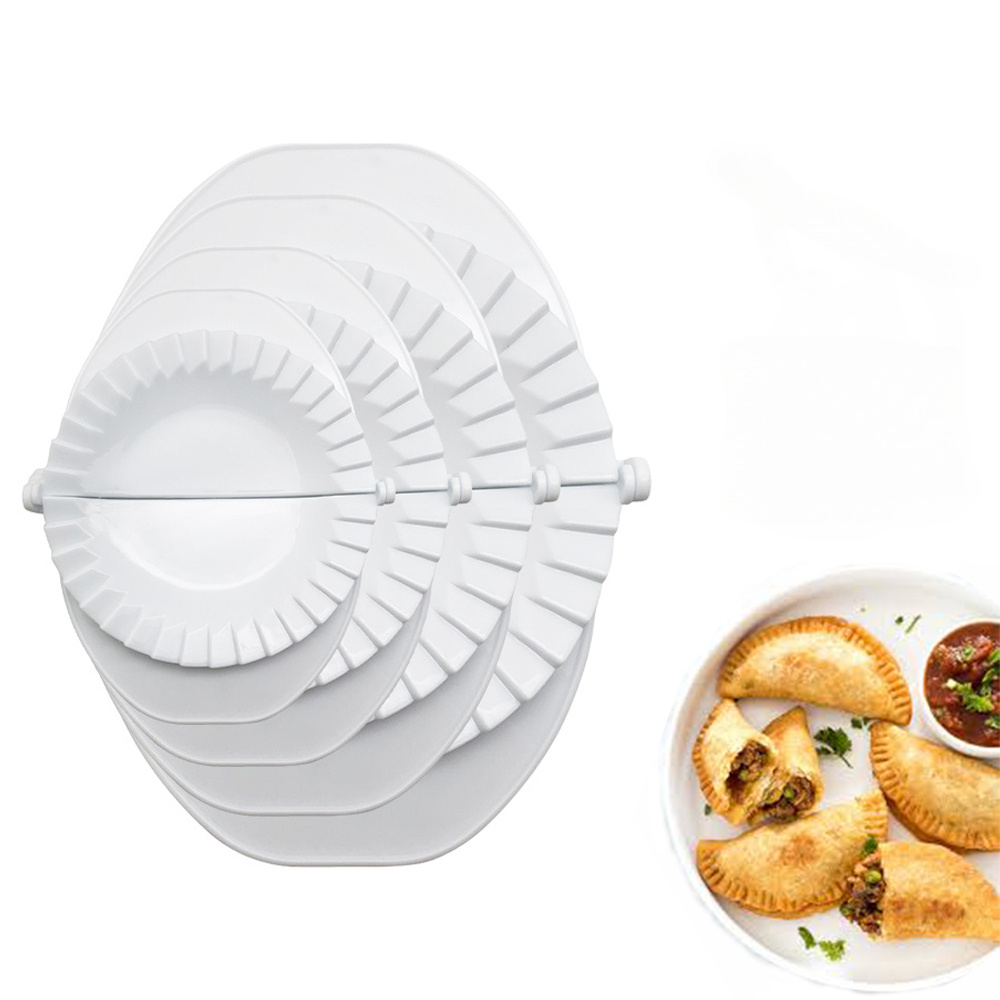 Dumpling Press Set - 4 サイズ餃子型 DIY プレスラビオリ生地ペストリーパイラッパー成形器エンパナーダペストリー型シェイパーピエロギメーカーキッチンツール