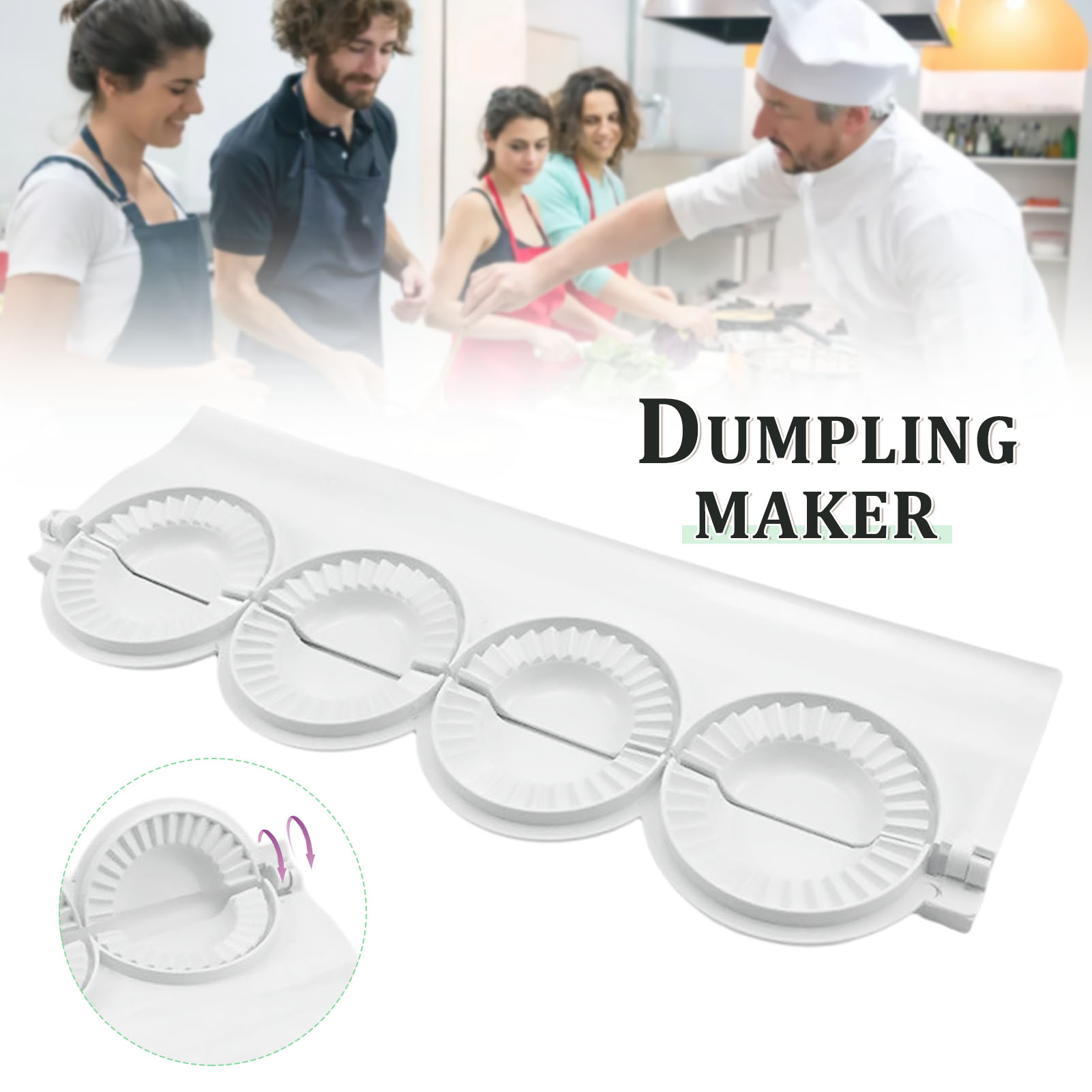 Dumpling Press Set - 大型 DIY 餃子型 生地プレス 餃子ラッパー 型