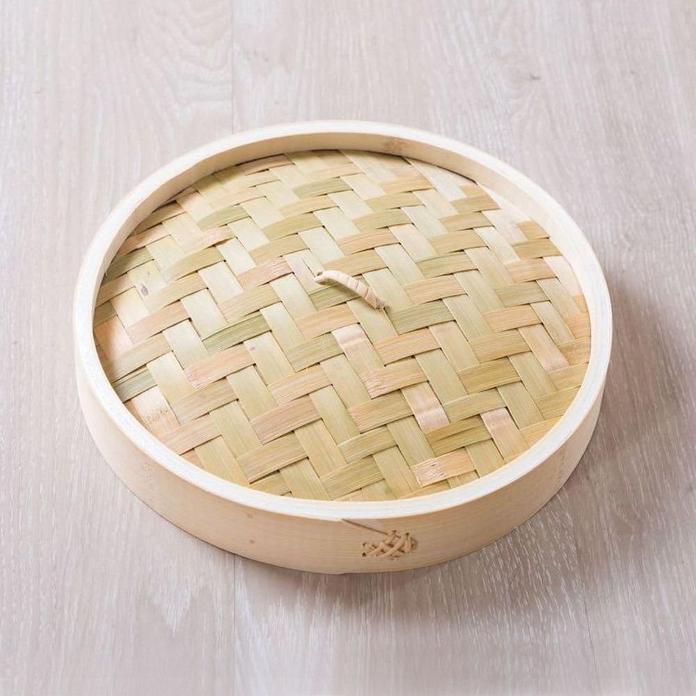 Bao Steamer Bamboo - 中華蒸し器 竹製蒸し器 蓋付き点心蒸し器 餃子蒸し器 包子調理用 野菜スナック蒸し器