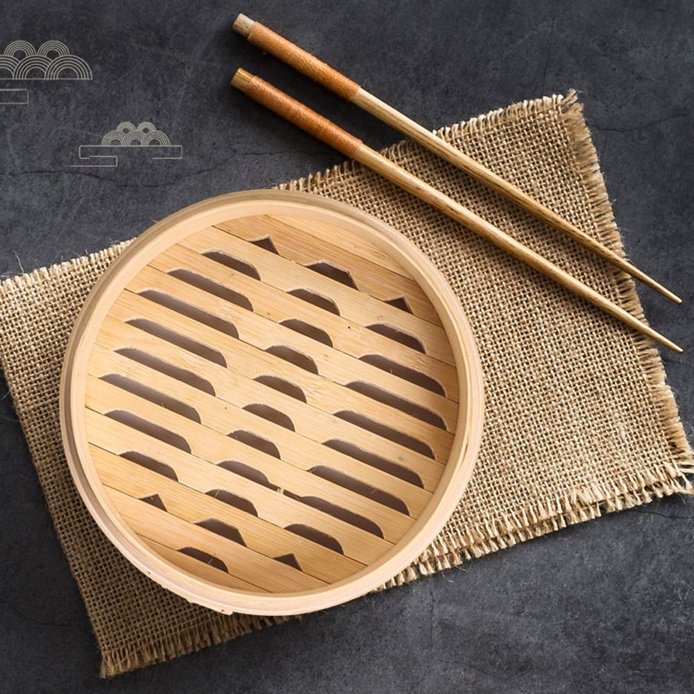 中国式蒸し器、蓋付き竹製蒸し器、点心調理用蒸し器、野菜スナッ - Bao Steamer Bamboo のレビューと価格