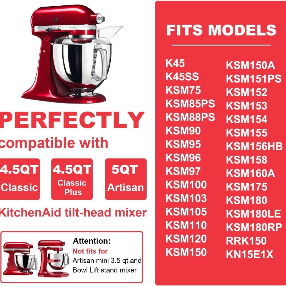 4.5-5 クォート ミキサーボウル ステンレススチール製  - Kitchenaid Mixer Artisan 5Qt のレビューと価格