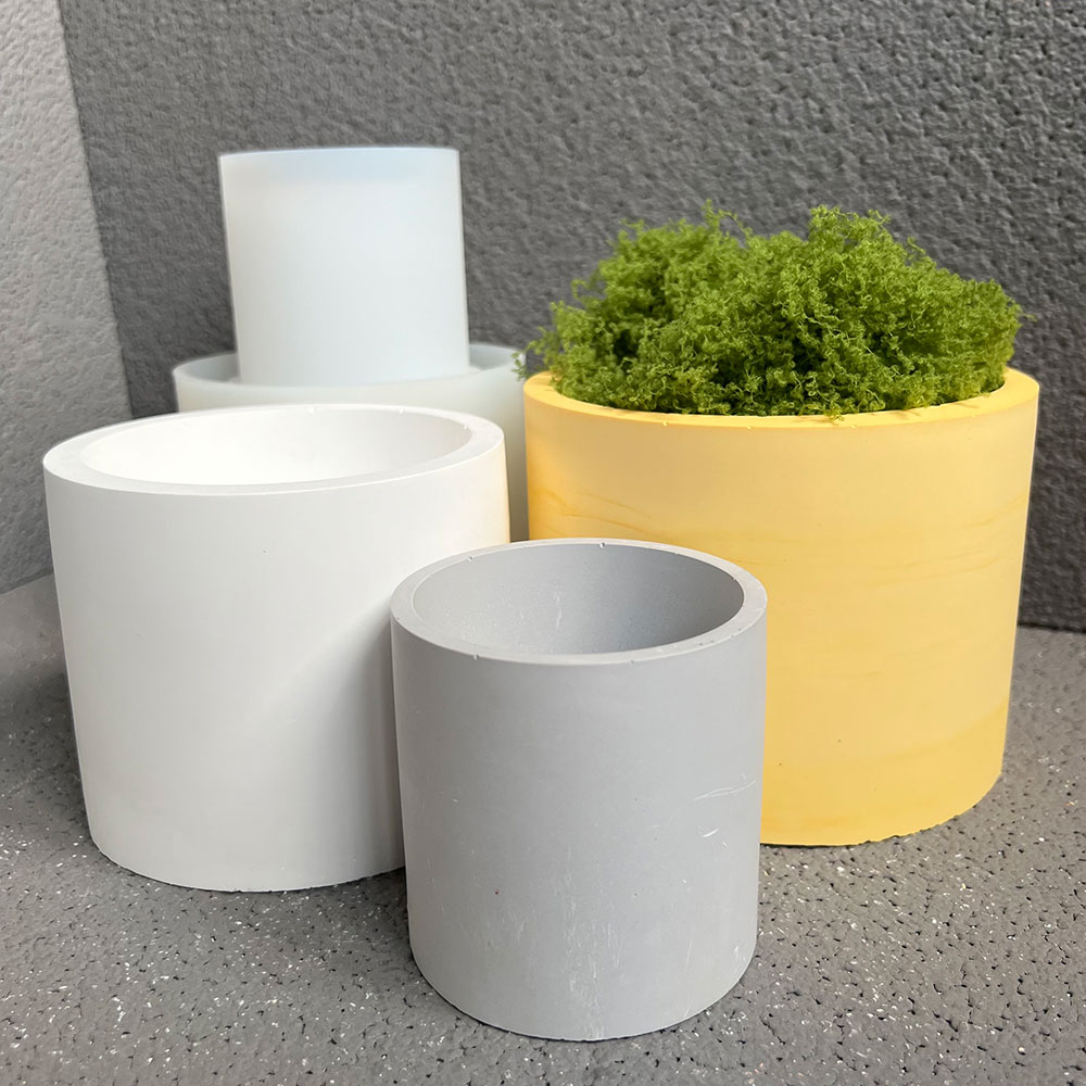 大きなシリコンコンクリートプランター型,丸い屋内植木鉢,大き - Potsticker Mold のレビューと価格