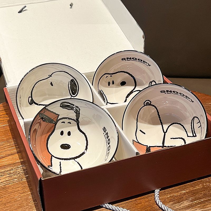 スヌーピー セラミックボウルセット 2025年新作 釉下彩  - Dim Sum Basket のレビューと価格
