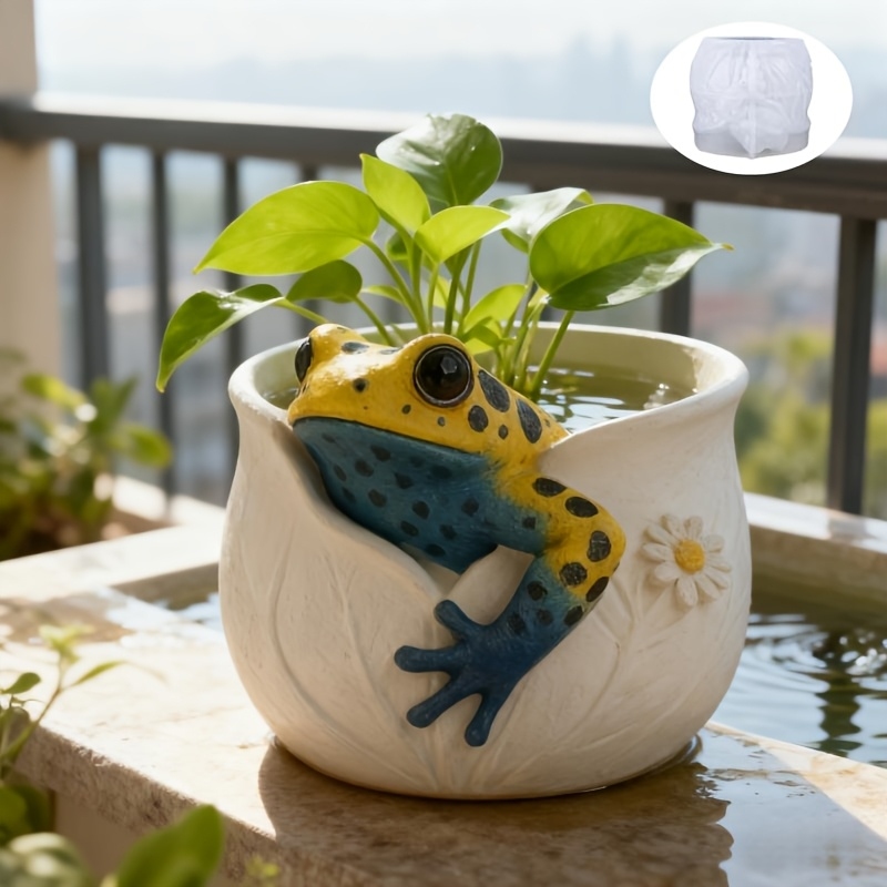 カエルの形をした植木鉢用のシリコン型、透明な質感のユニークな - Potsticker Mold のレビューと価格