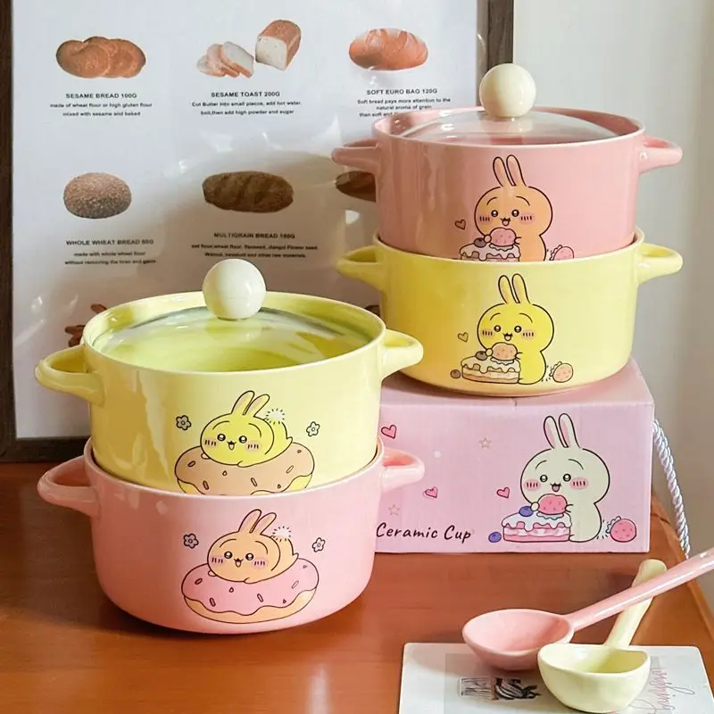 ちいかわ 可愛い漫画風セラミックインスタントラーメン丼セット - Dim Sum Basket のレビューと価格