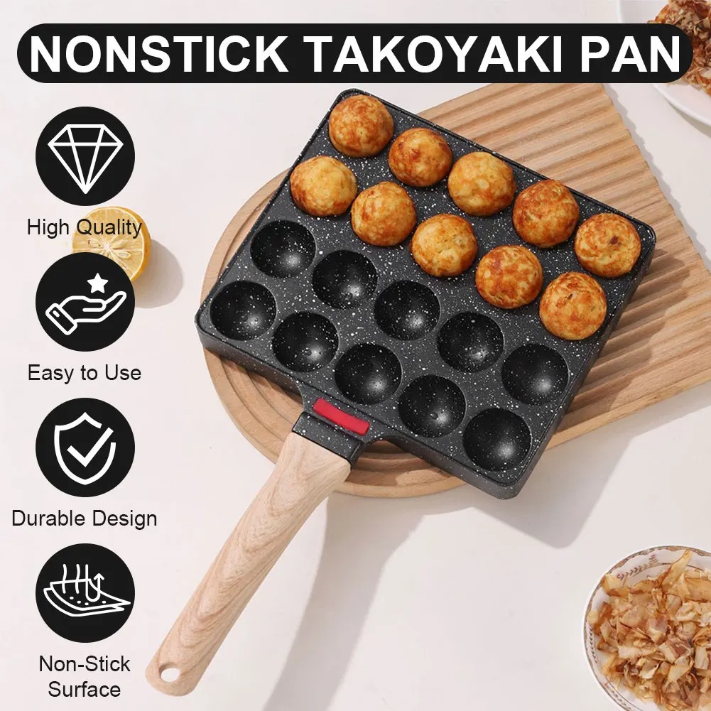 たこ焼きパン 20 型たこ焼きメーカースキレットアルミ合金テ - Takoyaki Grill Plate のレビューと価格