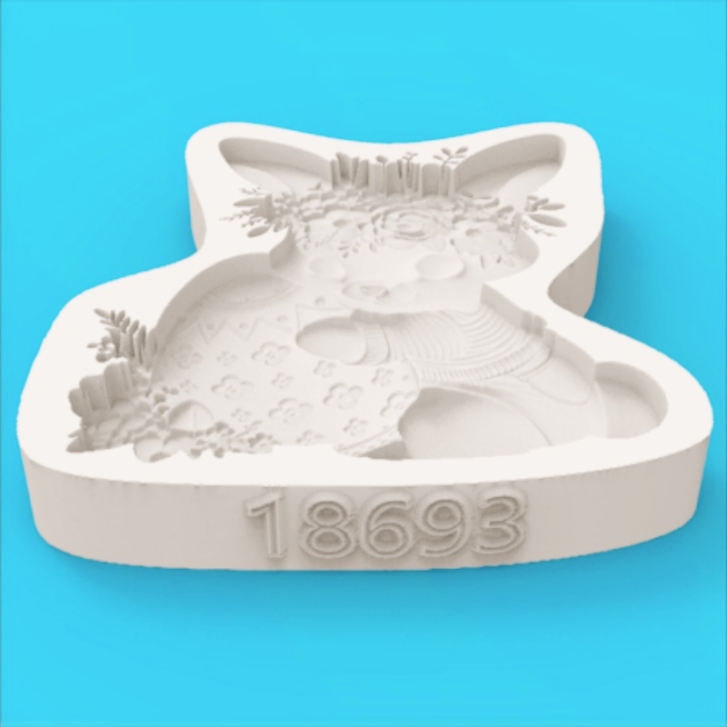 イースターリースバニーシリコン製ベーキングモールド、イースタ - Bunny Cake Mold のレビューと価格