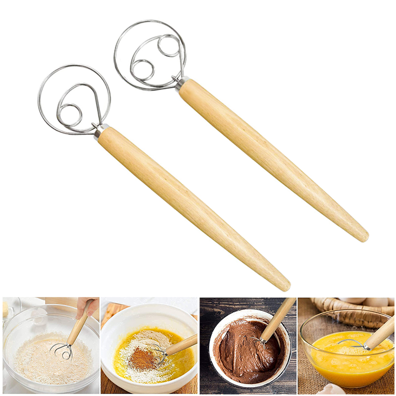 大型ハンドデンマーク生地泡立て器パンミキサーステンレス鋼ケー - Danish Pancake Pan のレビューと価格