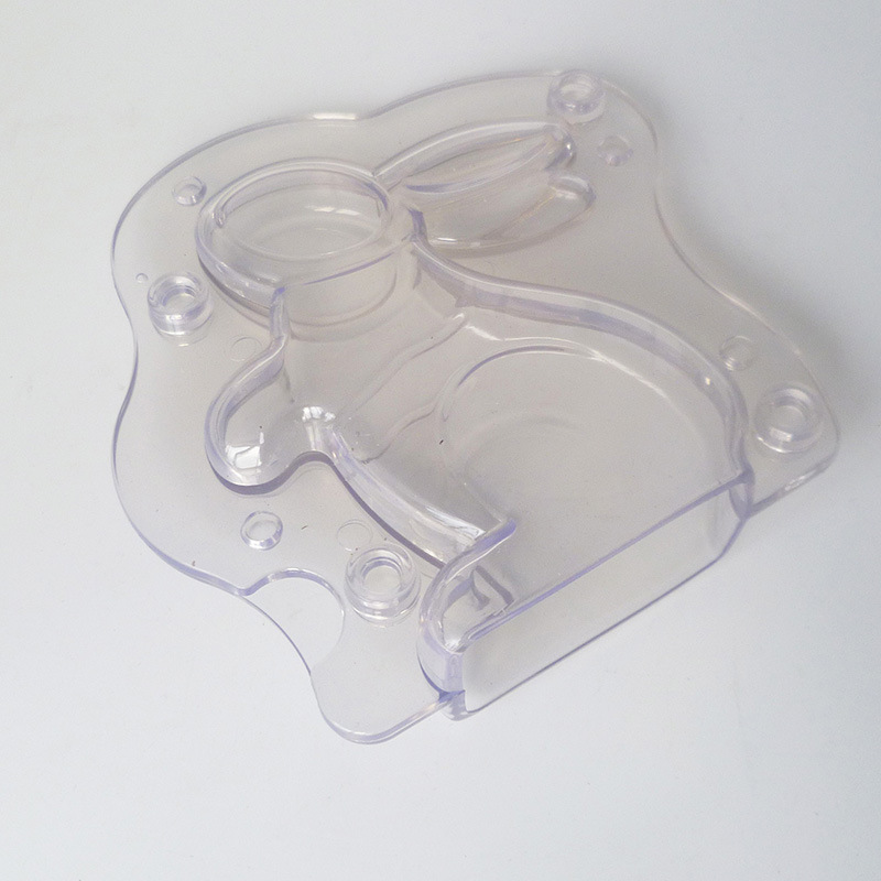 新しい 3D ウサギの形のチョコレート型再利用可能なイースタ - Bunny Cake Mold のレビューと価格