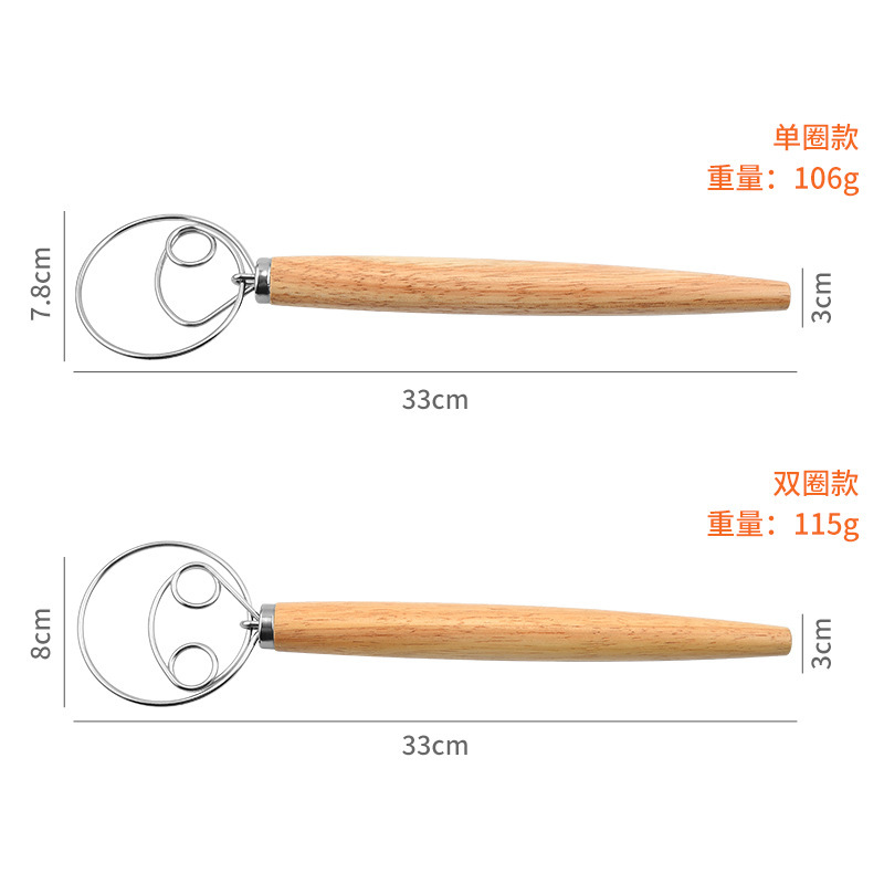 オークハンドル、エッグビーター、430ステンレス鋼コイル、1 - Danish Pancake Pan のレビューと価格