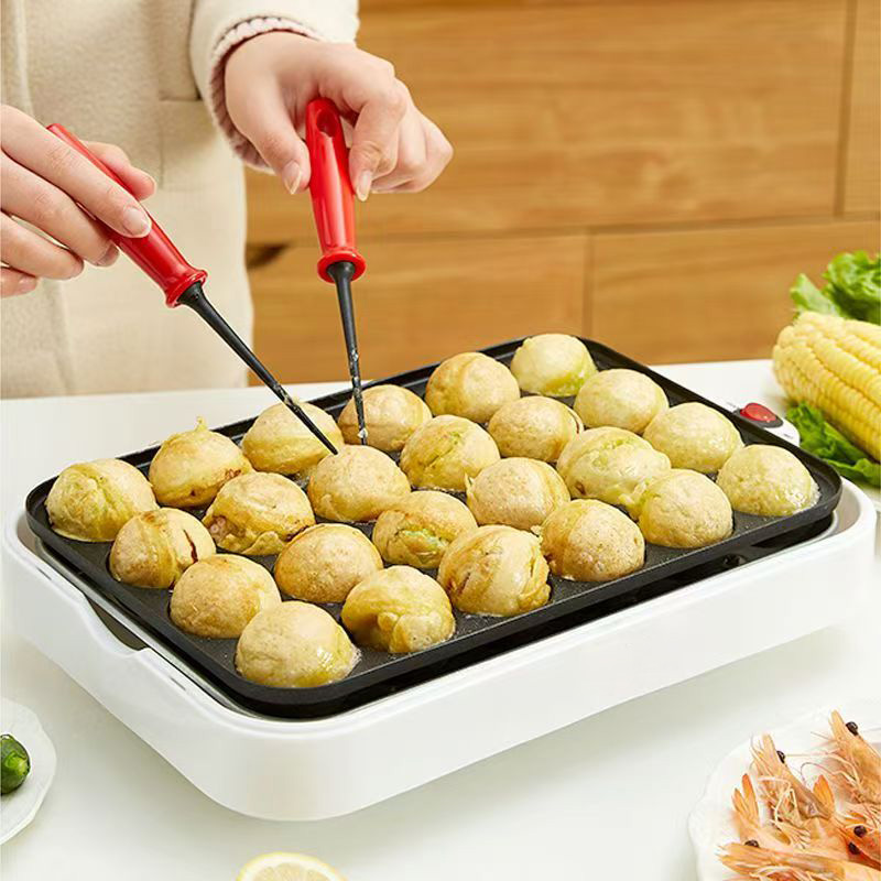 220V ちびまる子ベーキングマシン家庭用電気たこ焼きメーカ - Takoyaki Grill Plate のレビューと価格