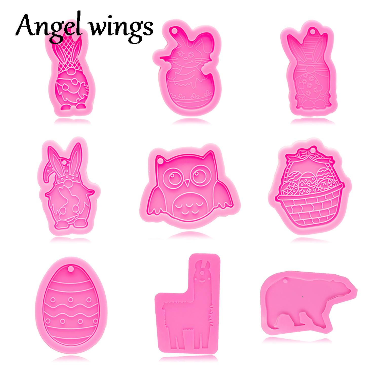 Dy0943シリコンイースターバニー/卵/フクロウ/クマ型、 - Bunny Cake Mold のレビューと価格