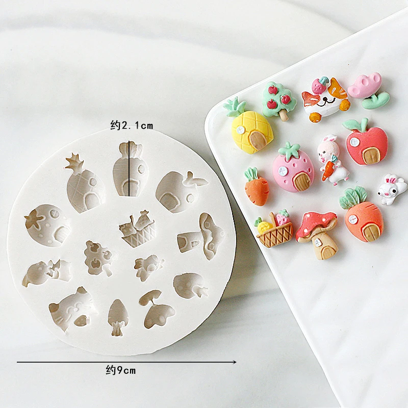 かわいいウサギクマニンジンハウスシリコーン型 Diy ドーナ - Bunny Cake Mold のレビューと価格