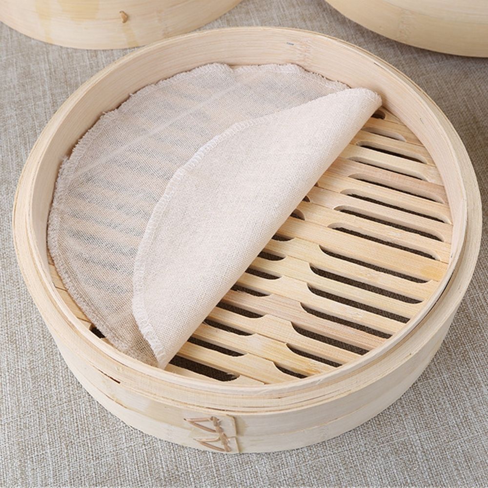 ハンドルスチームバスケットはおいしいバオバンズを作るキッチン - Bao Steamer Bamboo のレビューと価格