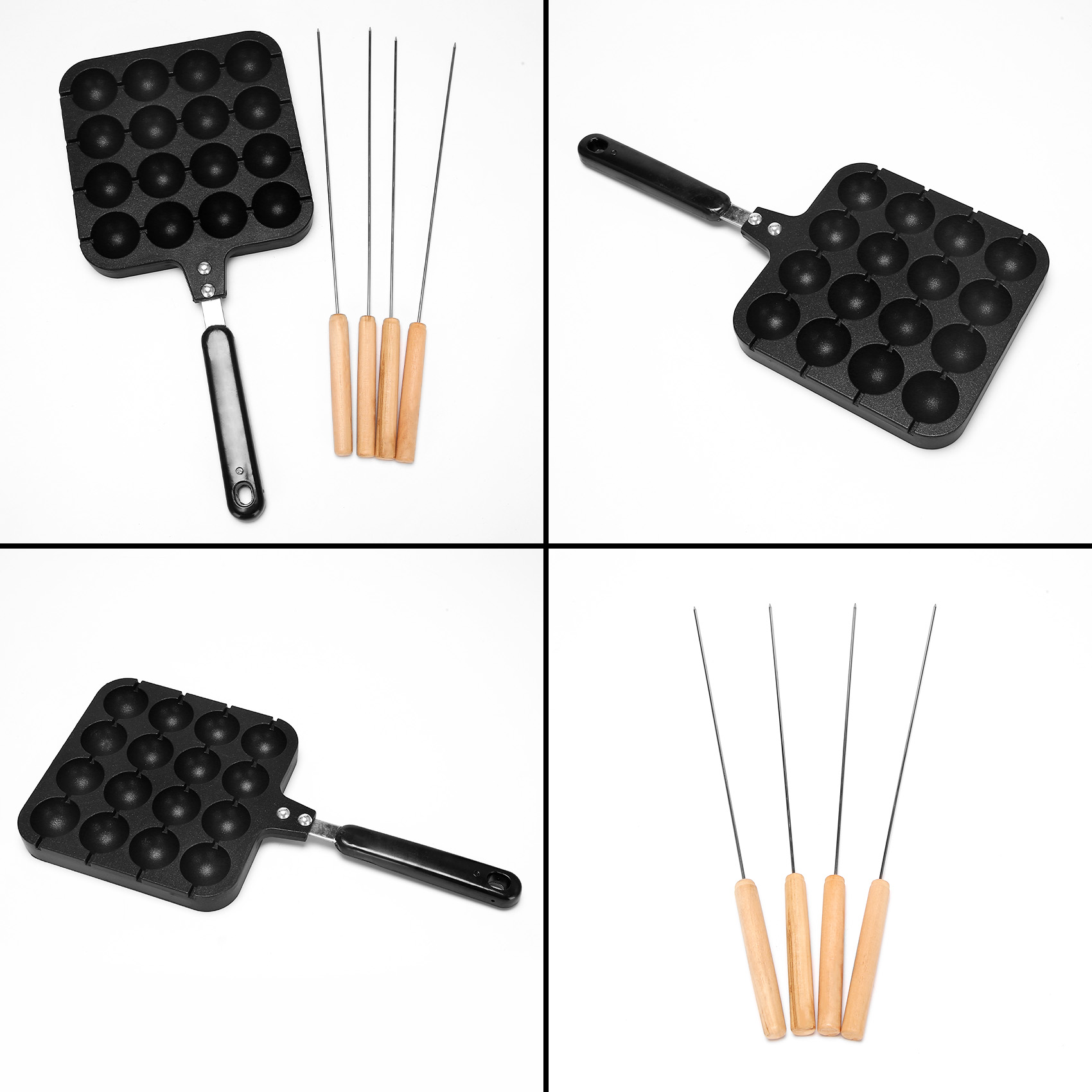F-T 16穴アルミたこ焼き器グリルパンたこ焼きプレート家庭 - Takoyaki Grill Plate のレビューと価格