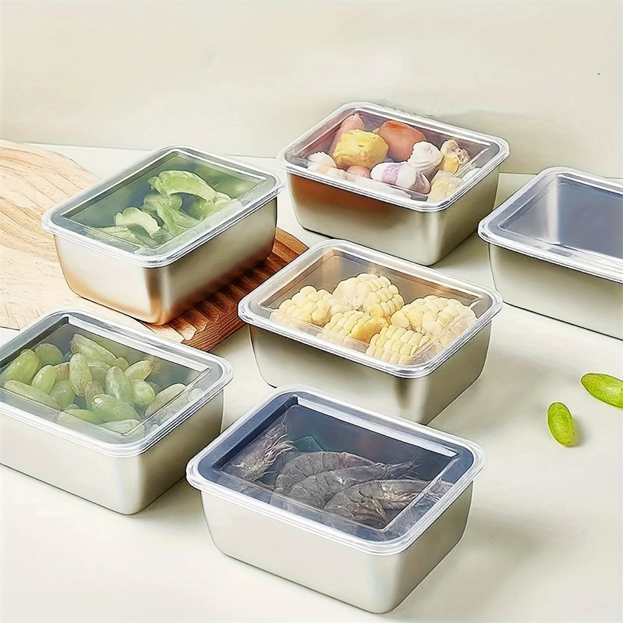 1/3/5 個ステンレス鋼食品収納ボックス鮮度保持ボックス蓋 - Dim Sum Basket のレビューと価格