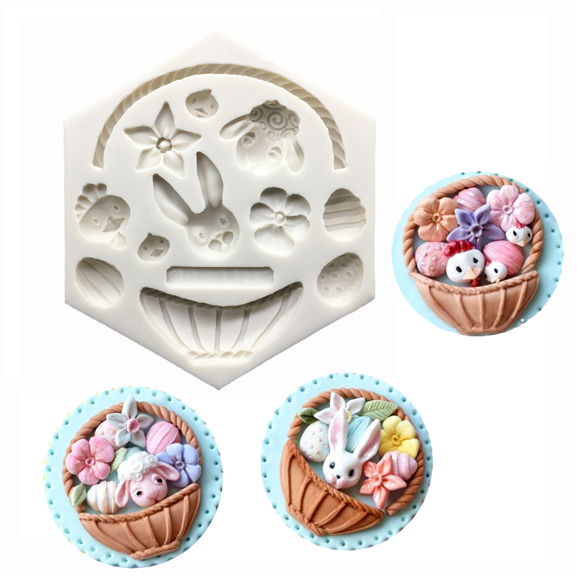 イースターバニーシリコンモールドフォンダンケーキデコレーショ - Bunny Cake Mold のレビューと価格