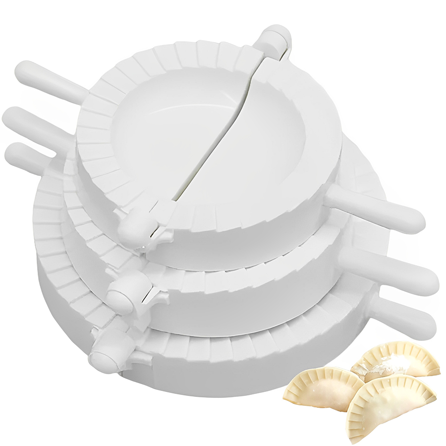 3 ピース/セット 7-10 センチメートルプラスチック餃子 - Dumpling Press Set のレビューと価格